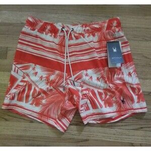 Spyder Swim Trunks Board Shorts Tropical Men's Size XL Orange White New